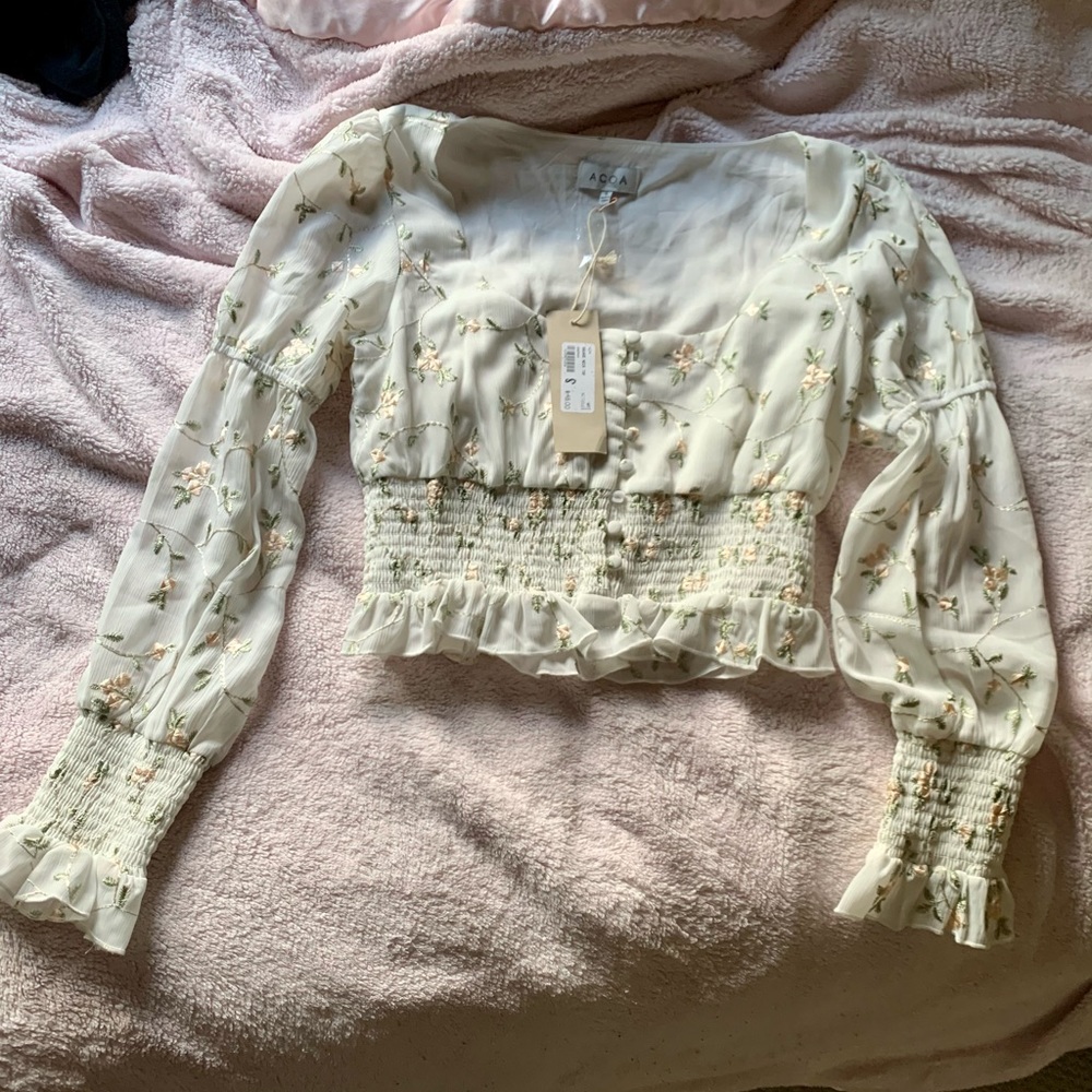 Floral Embroidered Blouse